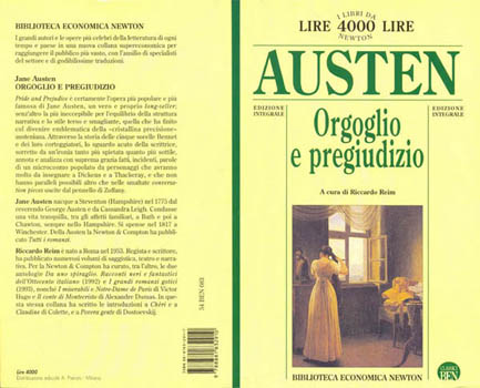 Jane Austen: "Orgoglio e Pregiudizio"