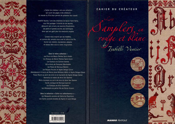 Isabelle Vautier: "Les samplers en rouge et blanc"