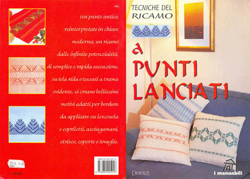 Tecnica del ricamo a punti lanciati