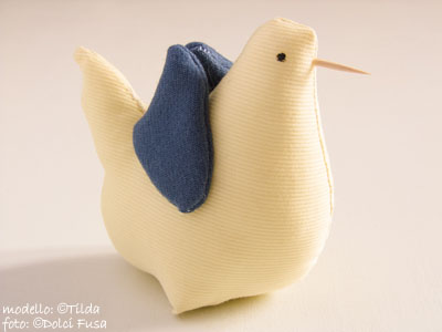 Uccellino #7 Tilda Fat Bird, lato