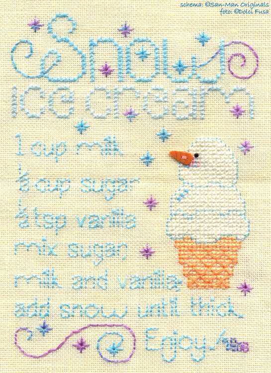 Snow ice cream