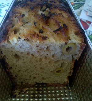 Plumcake di pane alle olive