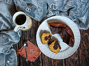 Ciambella bicolore alla zucca