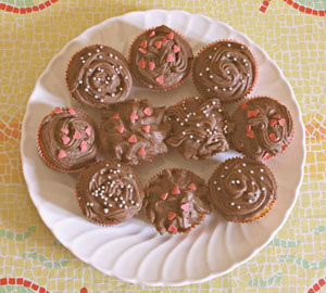 Cupcake vaniglia e cioccolato di San Valentino