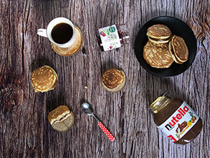 Doriyaki alla marmellata e alla Nutella