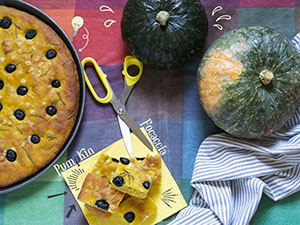 #decoratedwithdigitaldoodles Pumpkin Focaccia