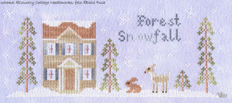 Forest snowfall